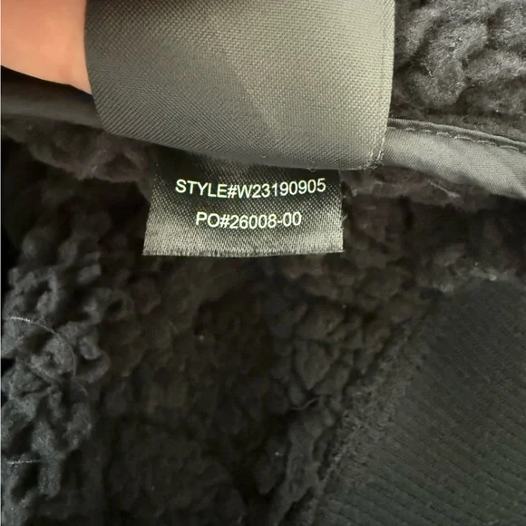 Prana Black Diva Bomber Fleece Jacket Large - Picture 10 of 14